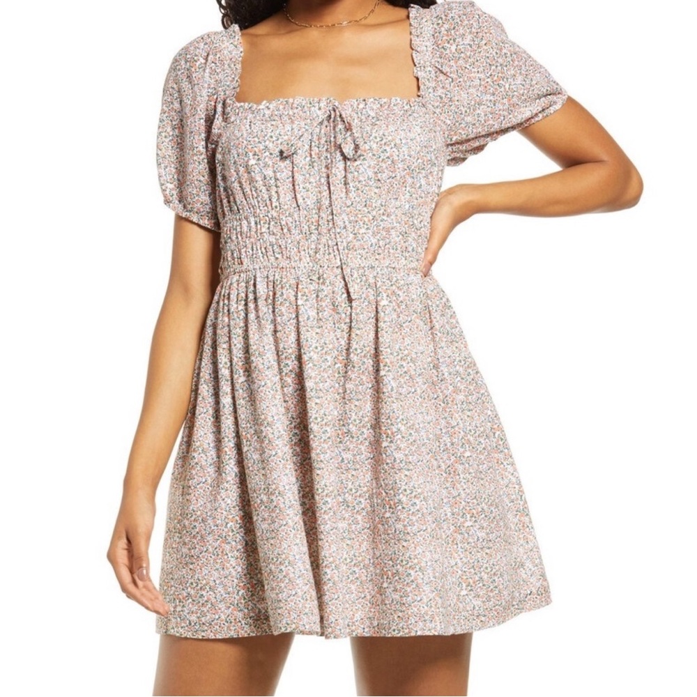 BP Shirred Puff Sleeve Prairie